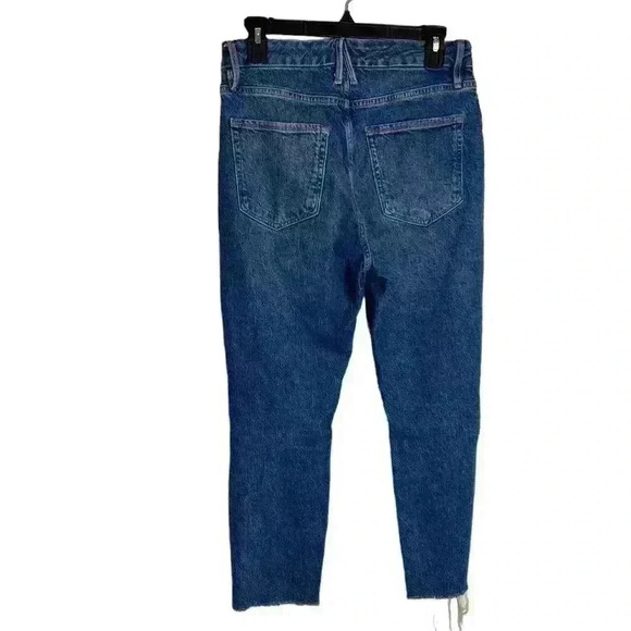 GOOD American Good Classic Slim Fit Raw Hem in Blue940 Size 10/30 - Picture 5 of 8